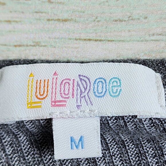 LuLaRoe Womens M Sarah Duster Cardigan Rose Floral V Neck Long Sweater Pockets - Picture 3 of 10